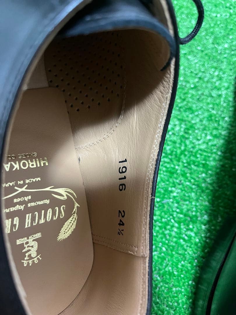 着用1回　スコッチグレイン アリュール1916 24.5cm ブラック