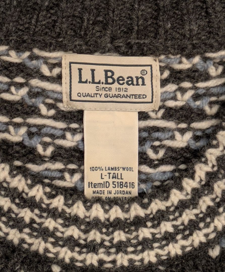 【L.L.BEAN】バーズアイニットセーター