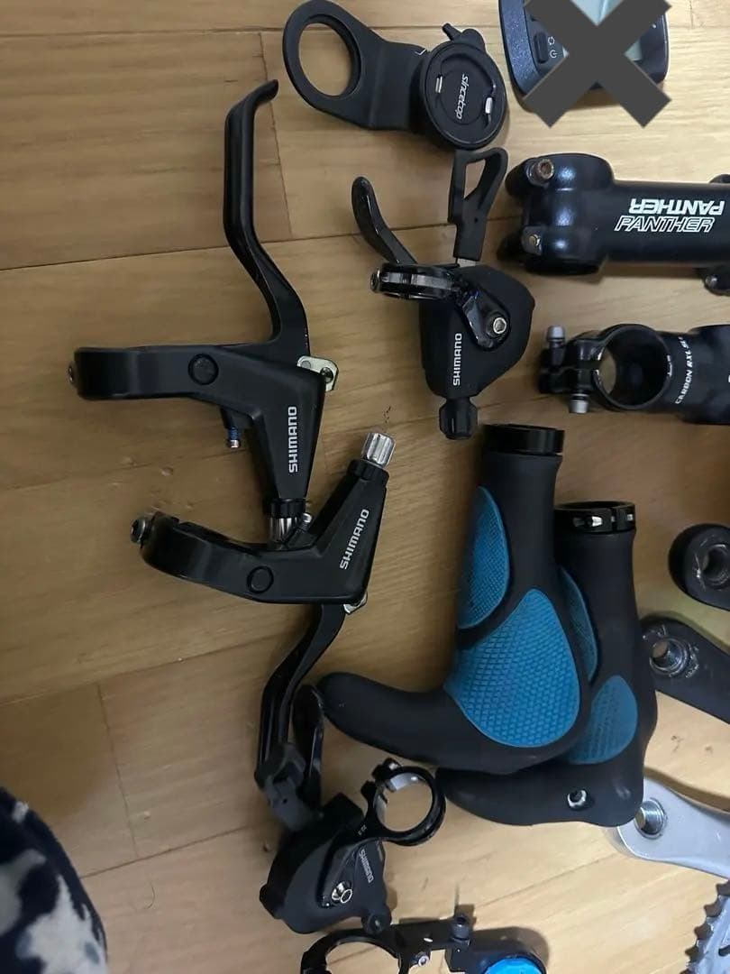 クロスバイク用コンポーネントパーツセット（サドル・コンピュータ付き）