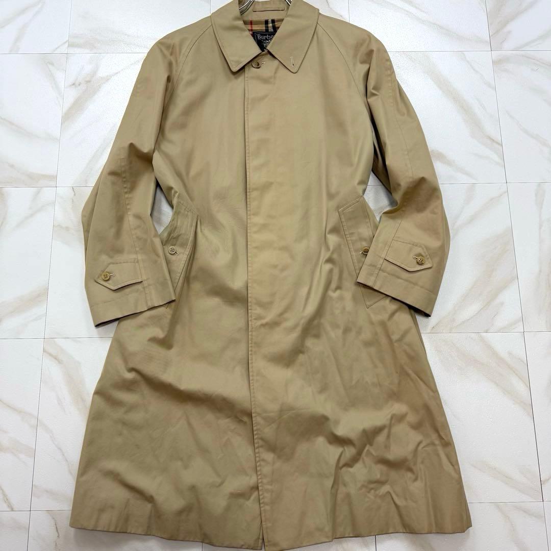 Burberry's ステンカラーコート ノバチェック 比翼 ベージュ