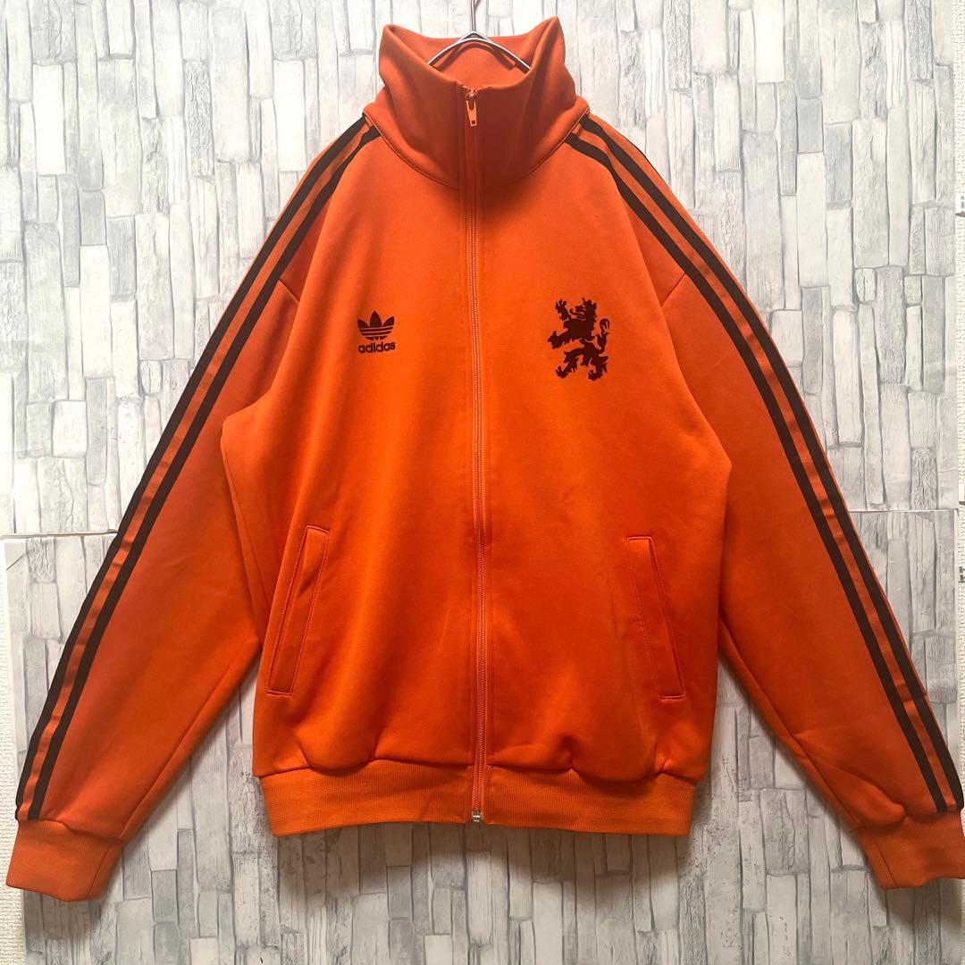 アディダス ジャージ トラックジャケット オランダ代表 L オレンジ 00s