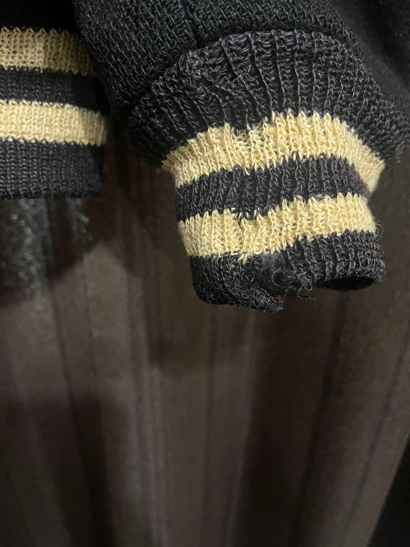 【GBさま専用】スタジャン　ヴィンテージ　襟　ブラック　黒　スナップボタン