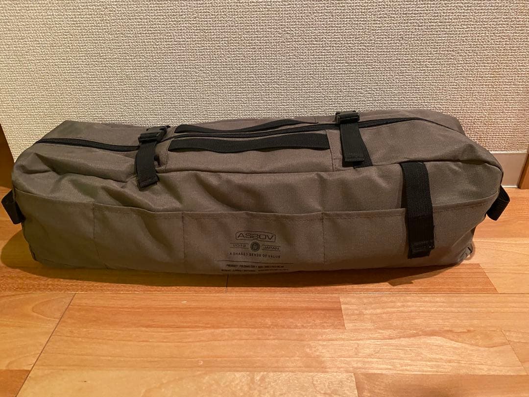 【美品】AS2OV アッソブ フォールディングコット 2WAY カーキ