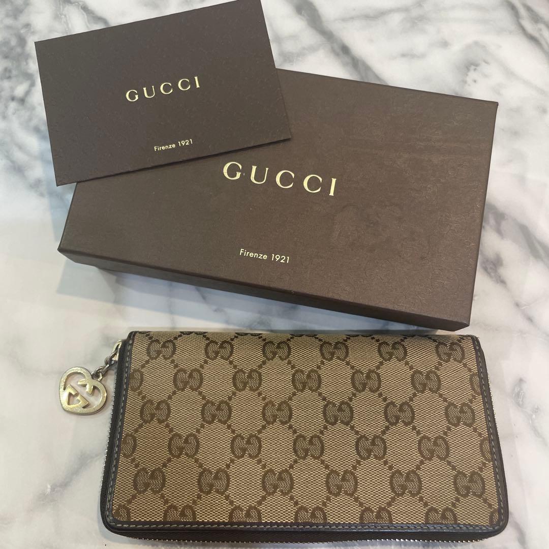 GUCCI GGキャンバス 長財布 海外限定