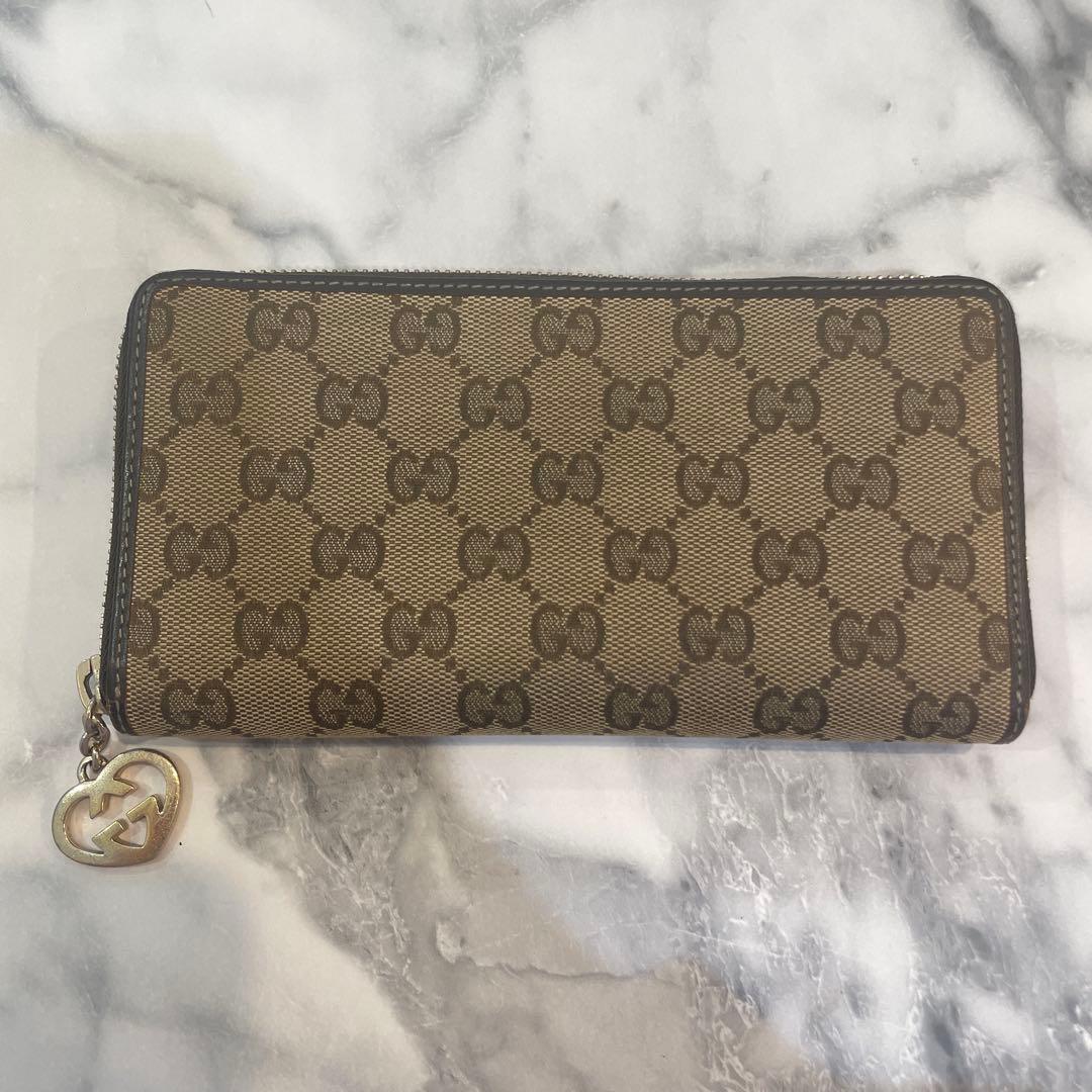 GUCCI GGキャンバス 長財布 海外限定