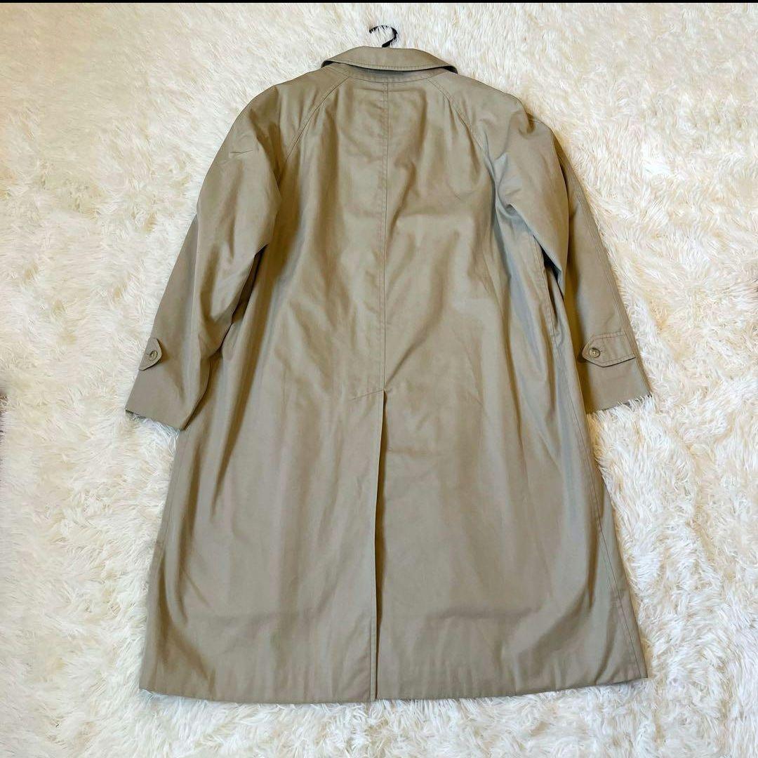 【美品バーバリー】ステンカラーコート　ベージュ　ライナー付き　ノバチェック