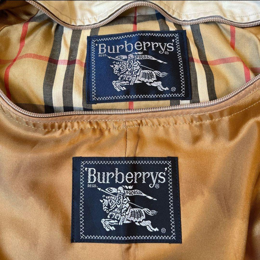 【美品バーバリー】ステンカラーコート　ベージュ　ライナー付き　ノバチェック