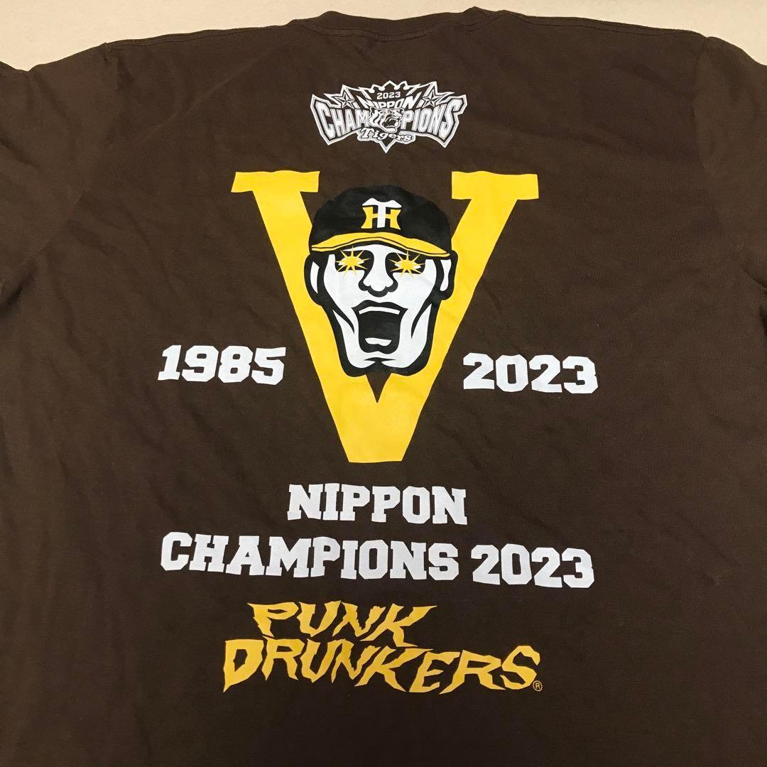 阪神タイガース 優勝 XL パンクドランカーズ 未使用 Tシャツ 虎 茶系 半袖