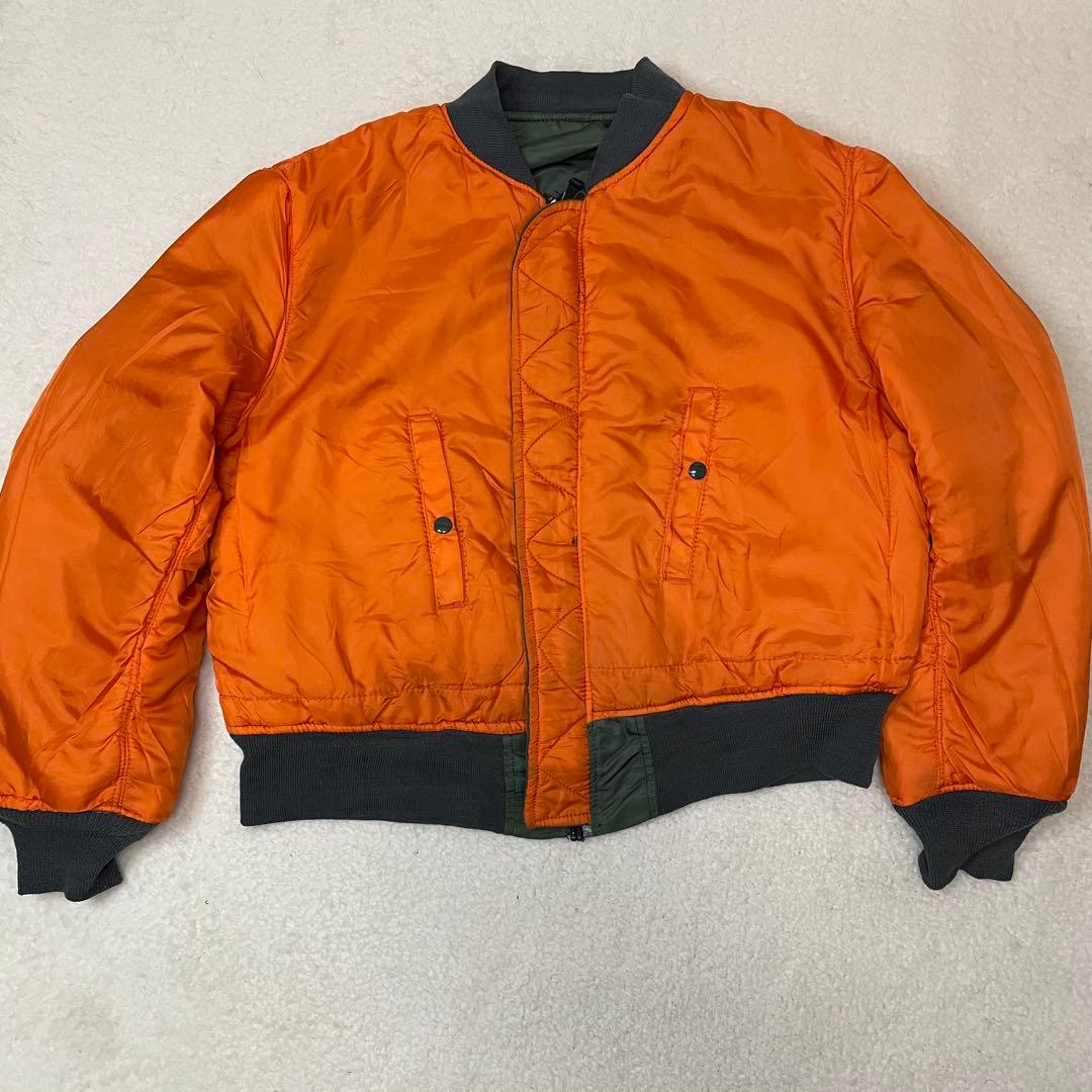 ALPHA アルファ MA-1 フライトジャケット USA XL 90sカーキ