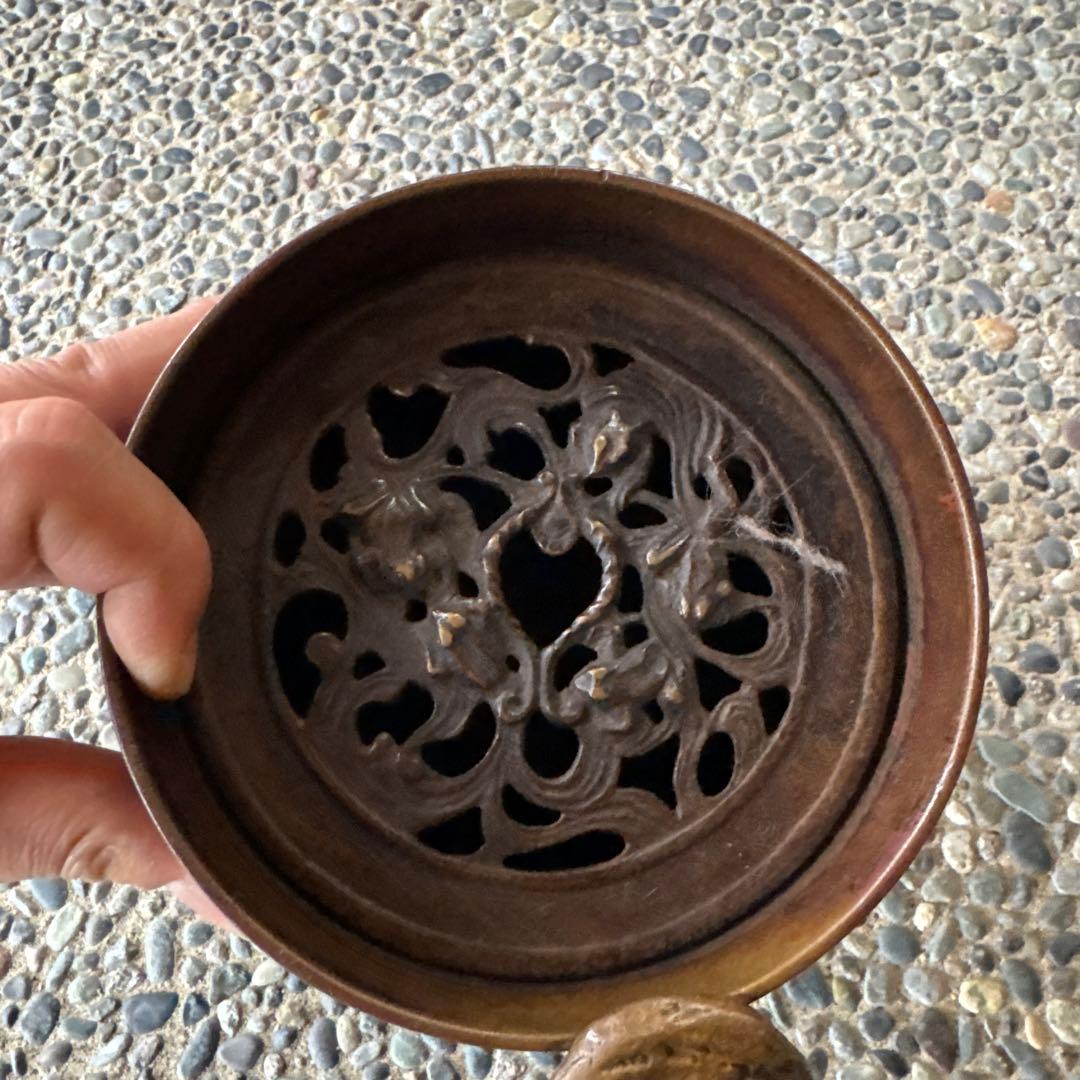 ‼️専用になりました‼️本日9/13買取①‼️政暁作で斑紫銅製の建水‼️美品
