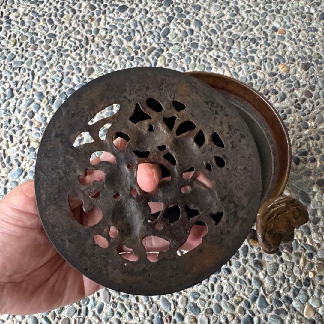 ‼️専用になりました‼️本日9/13買取①‼️政暁作で斑紫銅製の建水‼️美品