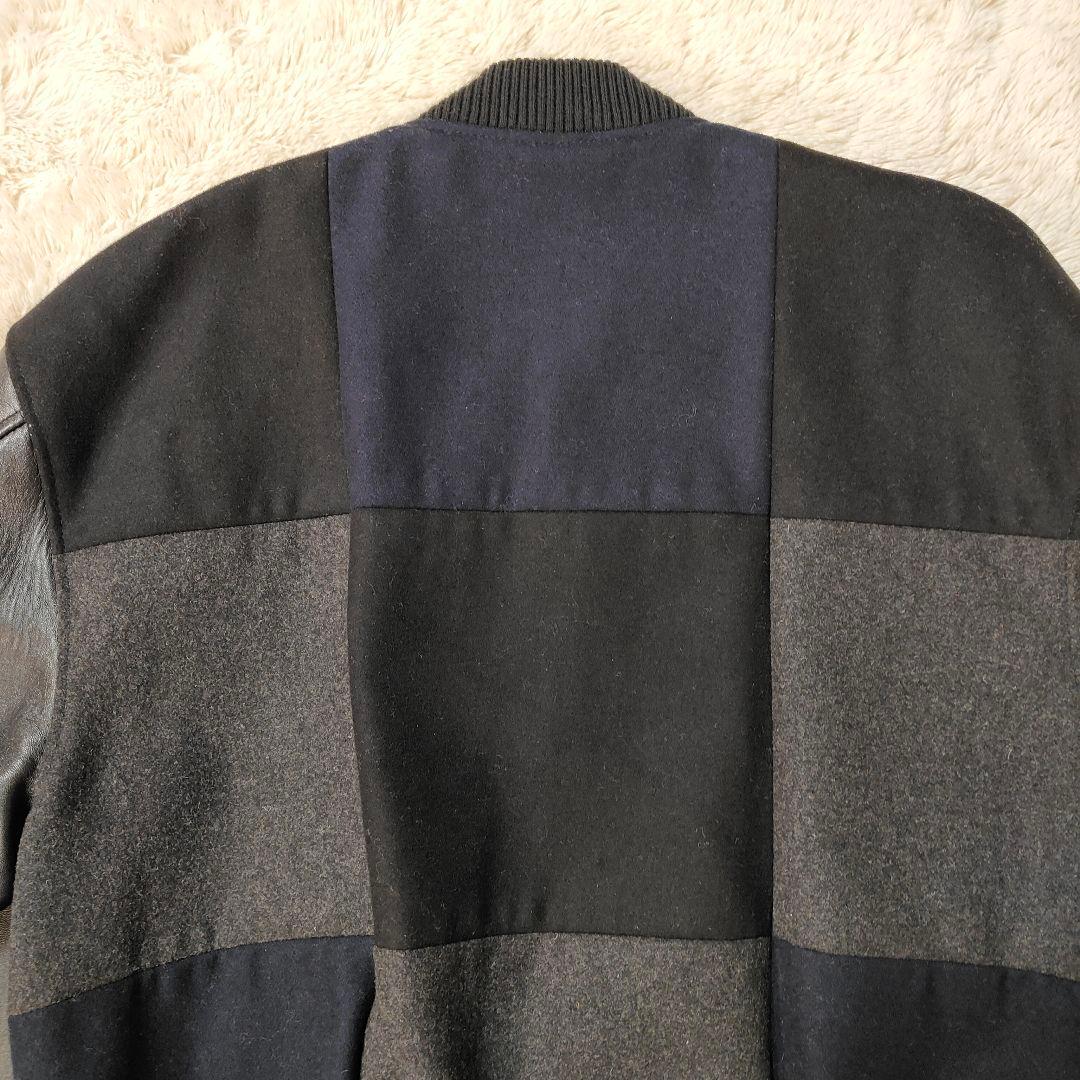 極美品✨パッチワーク✨スクーカム モンキータイム 袖レザー スタジャン L相当