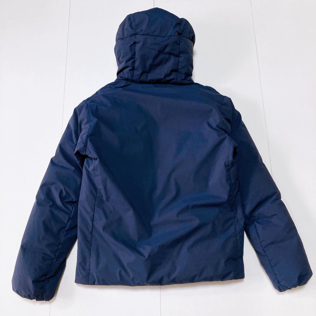 【美品】BEAUTY&YOUTH 小松マテーレ フーデッドダウンジャケット 紺