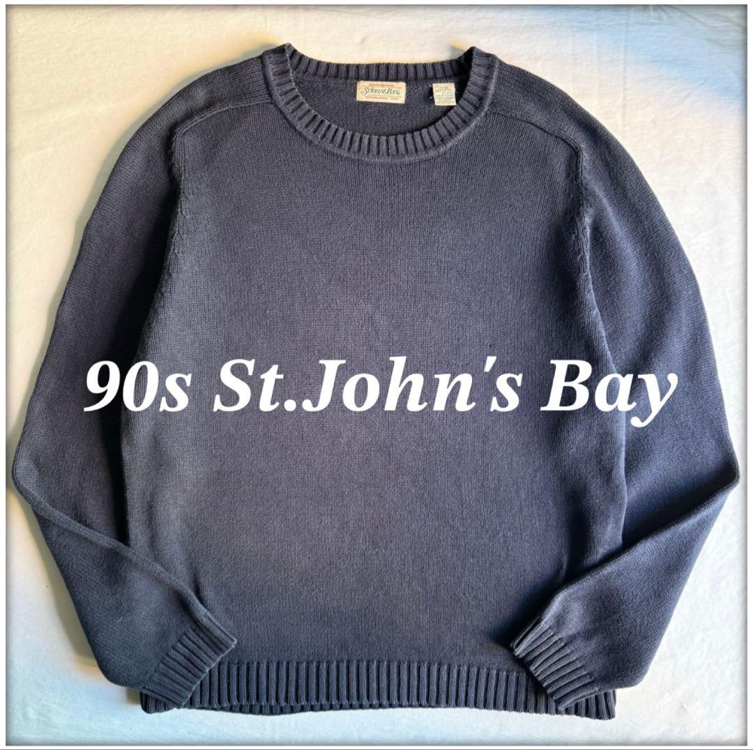 トップス 90s St.John's Bay cotton knit sweater
