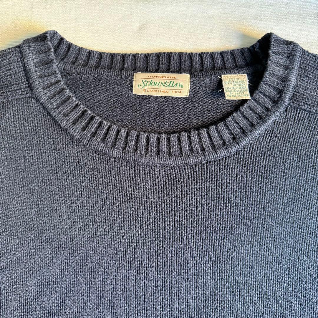 トップス 90s St.John's Bay cotton knit sweater