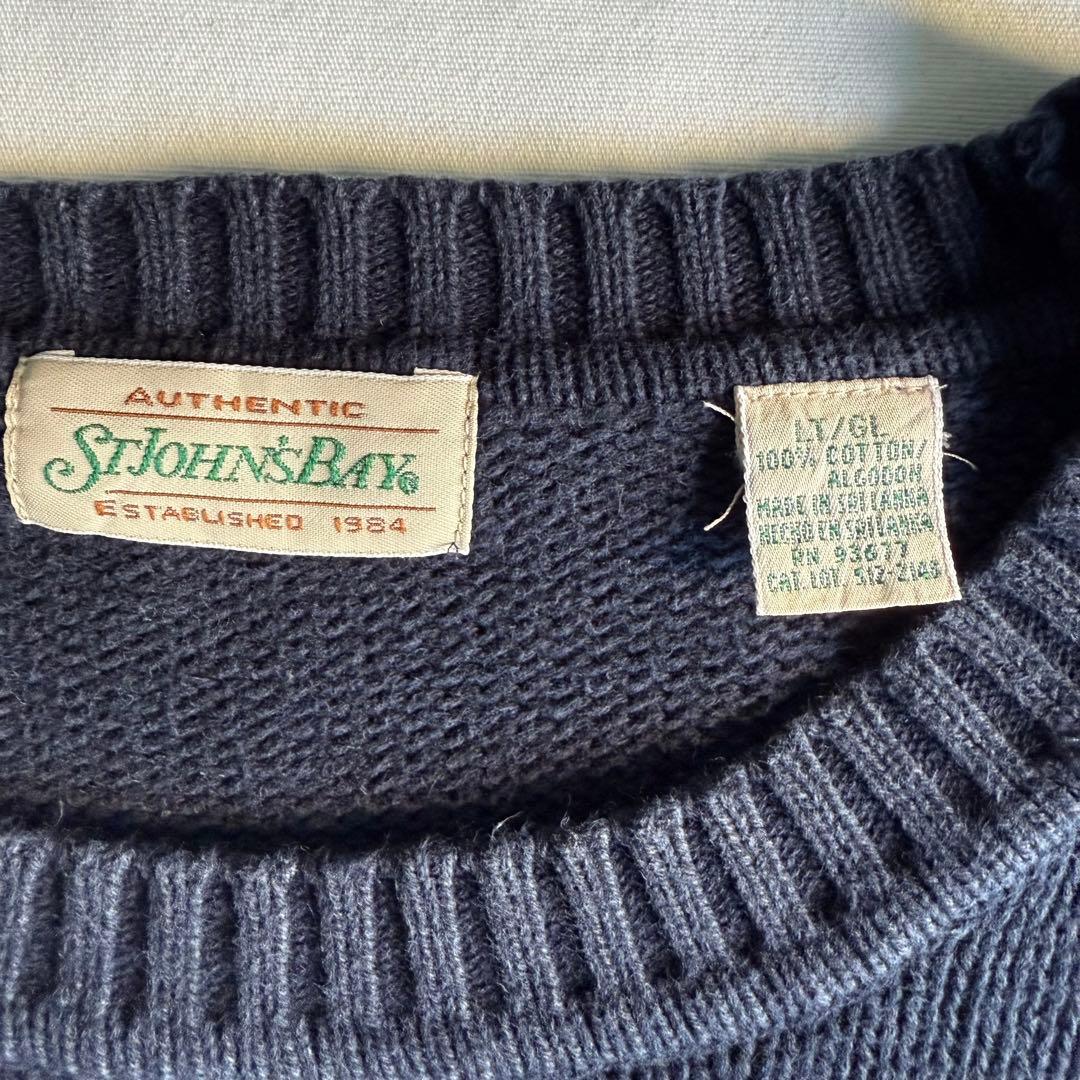 トップス 90s St.John's Bay cotton knit sweater