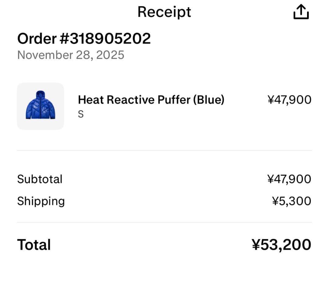 Mertra ダウンジャケット 青