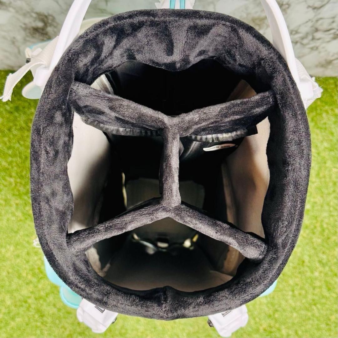 新品未使用】オムニックス スタンド式 キャディバッグ ゴルフバッグ ブルー