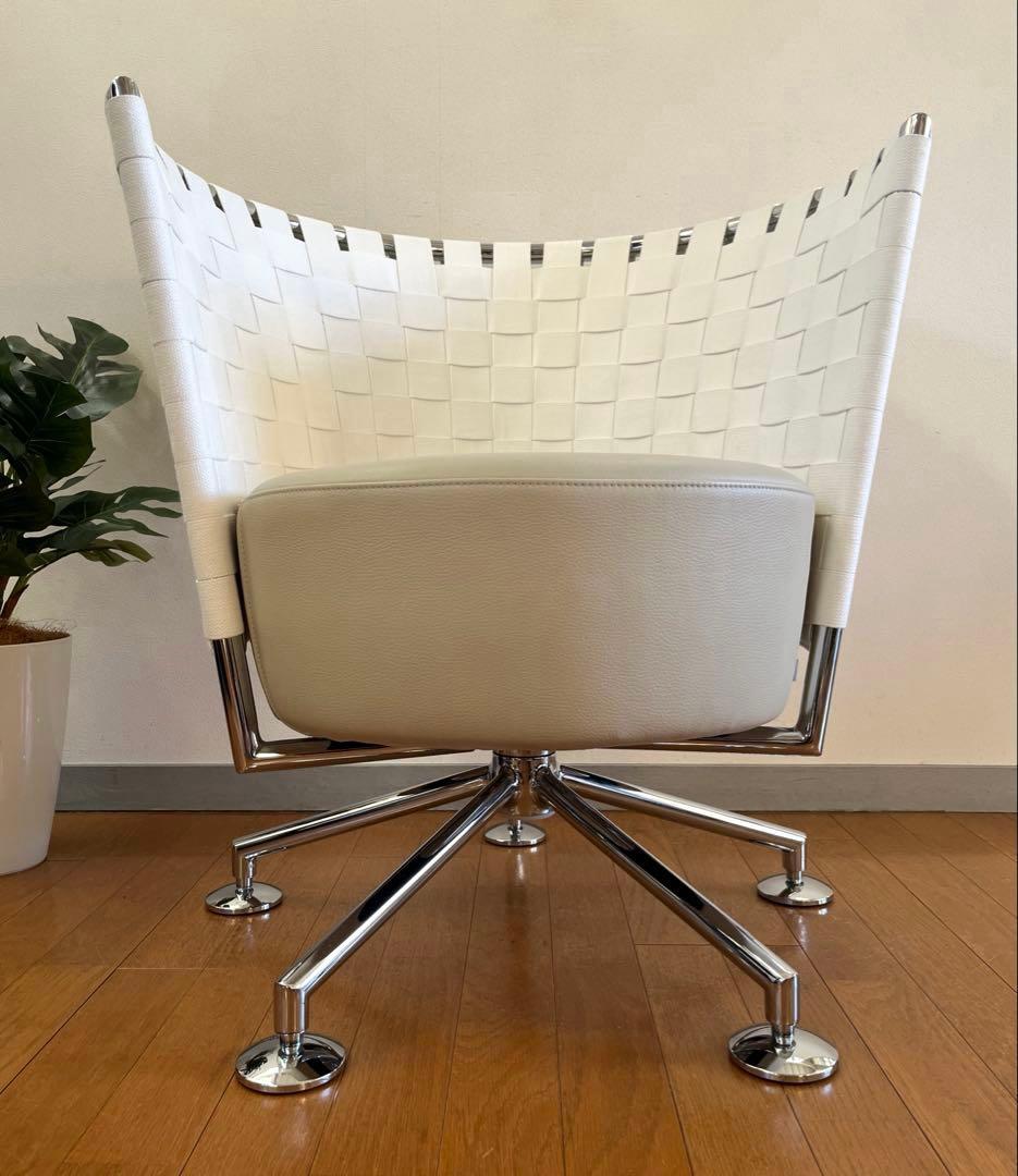 ドイツ　COR コア　サーコ　ラウンジチェア　本革　ポストモダン　39万　美品