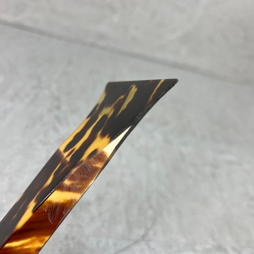 良品　三味線　撥　バチ　鼈甲　べっ甲　天然素材　開き約7.5cm　2本用ケース