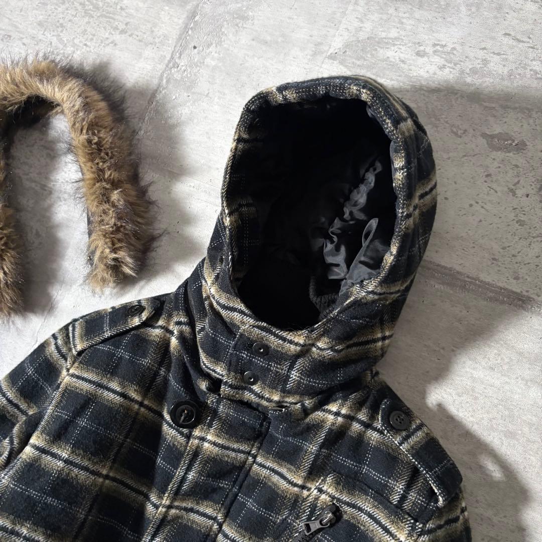 ジャケット・アウター 00s type N2-B ombre check far jacket y2k