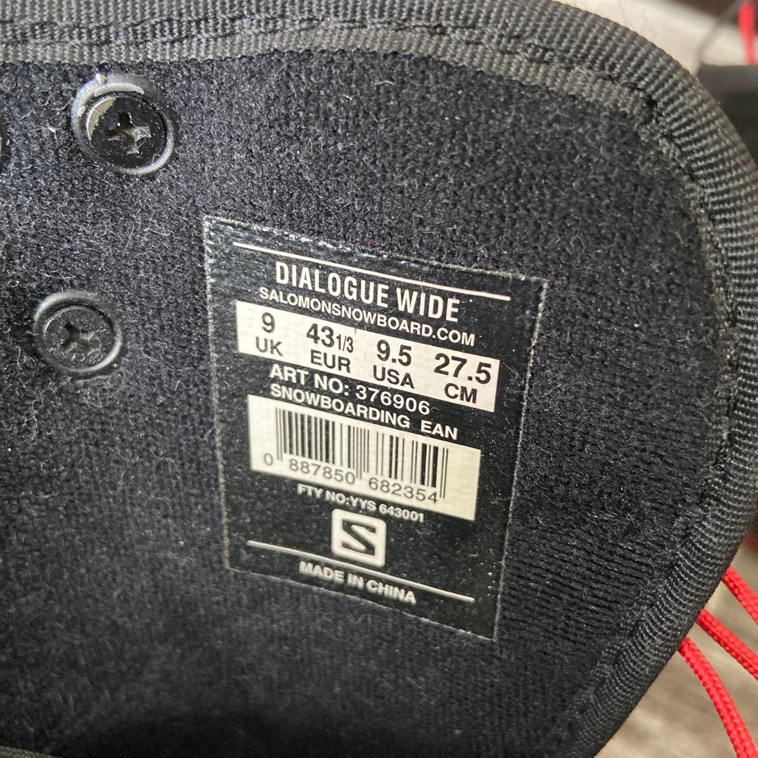 SALOMON DIALOGUE スノーボードブーツ　27.5cm