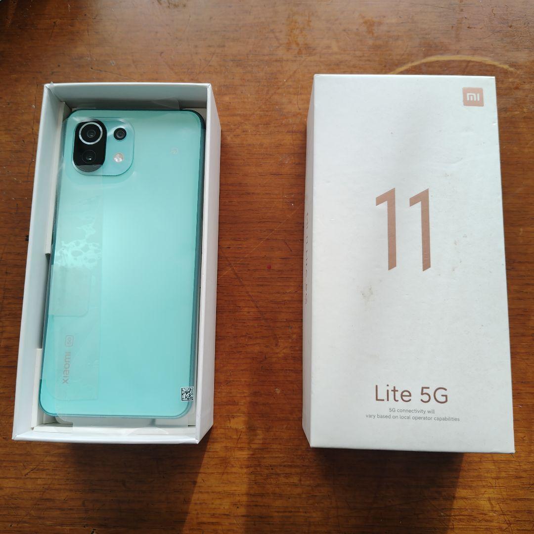 Xiaom　Mi11 Ligte 5G ミントグリーン