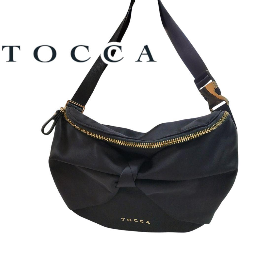 【美品】【TOCCA】撥水 RIBBON KNOT ボディバッグ ナイロン