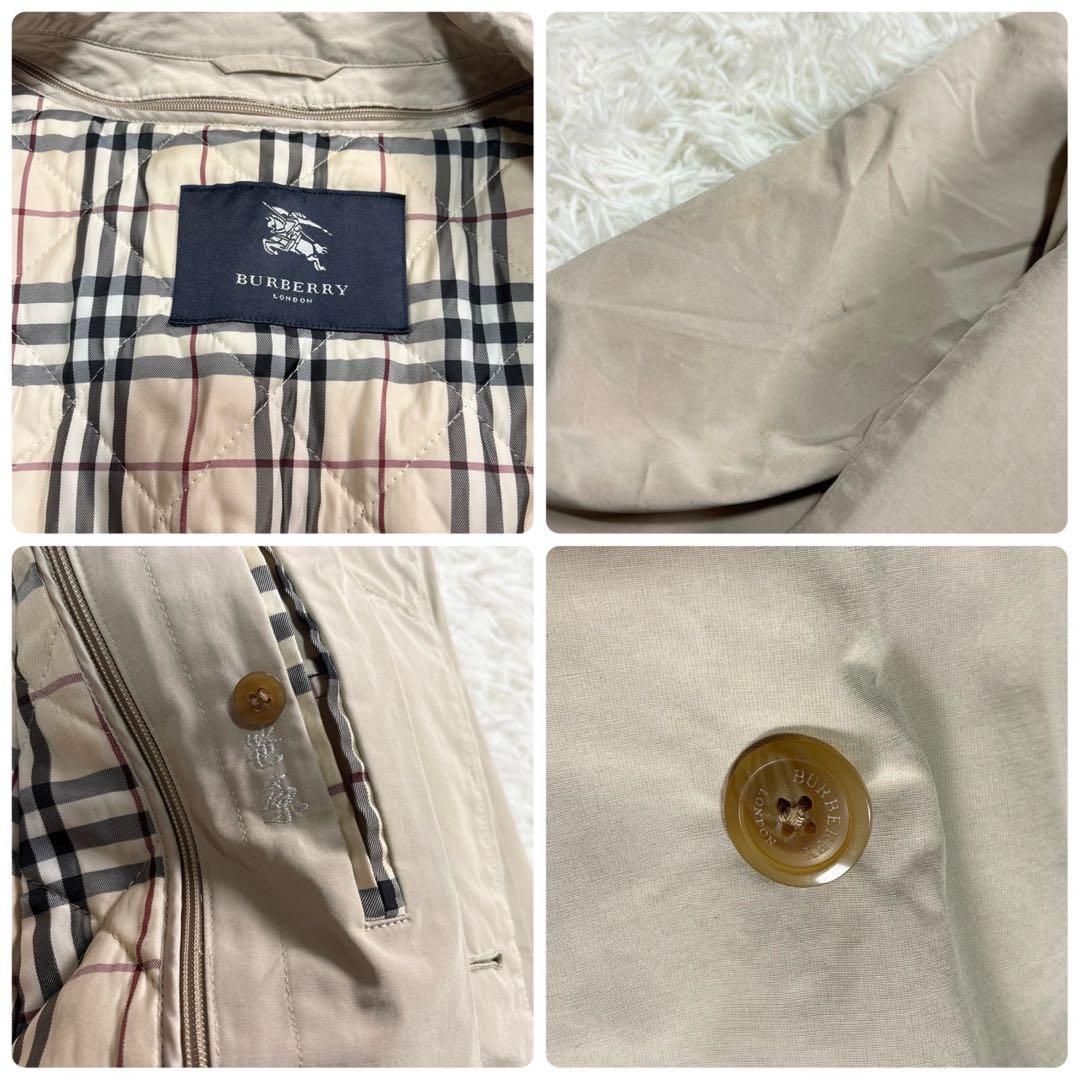 バーバリー コート 2way ライナー L ノバチェック ロング丈