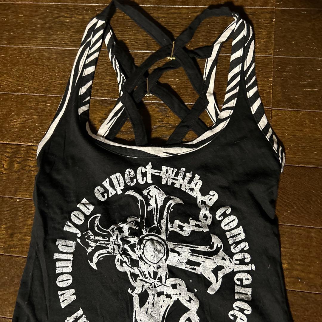 d.i.a. タンクトップ ゼブラ 平成ギャル ブラック - メルカリ