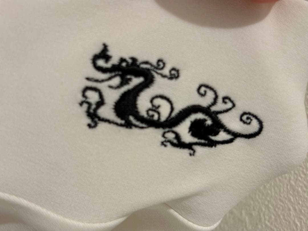 ダンスウィズドラゴン　ゴルフ　UV対策　モックシャツ2枚　黒＆白