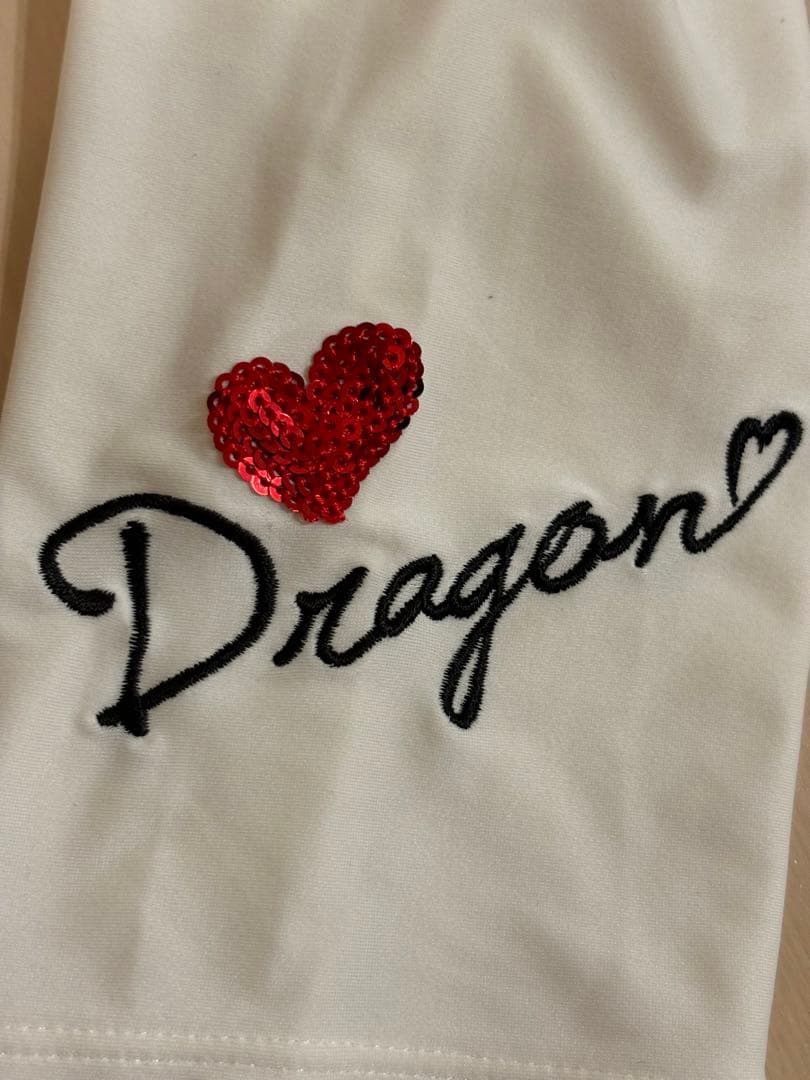 ダンスウィズドラゴン　ゴルフ　UV対策　モックシャツ2枚　黒＆白