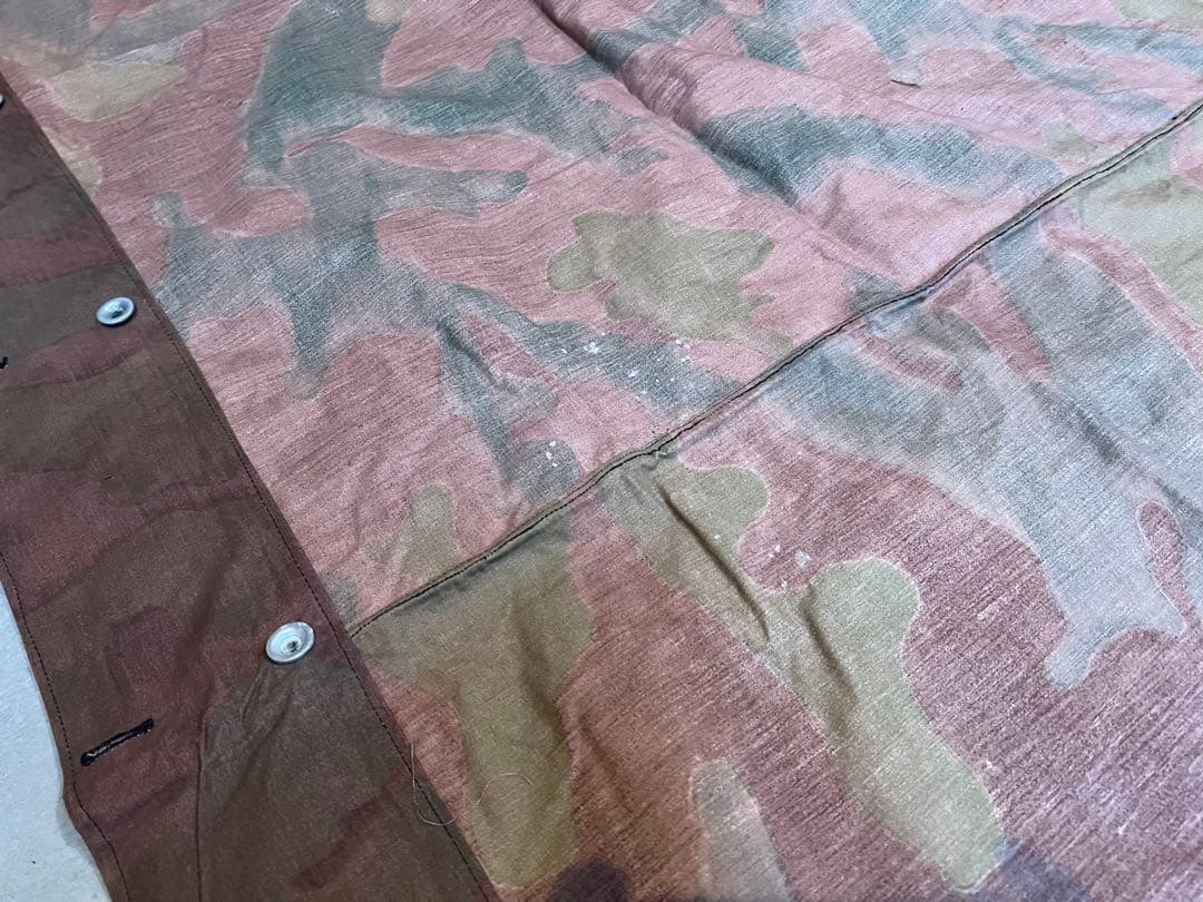 デッドストック 実物 イタリア軍幕 タープ テント サンマルコ迷彩 ソロキャンプ