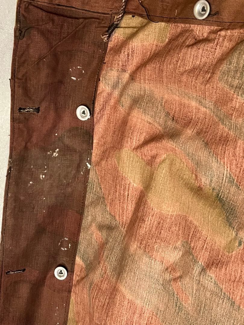 デッドストック 実物 イタリア軍幕 タープ テント サンマルコ迷彩 ソロキャンプ