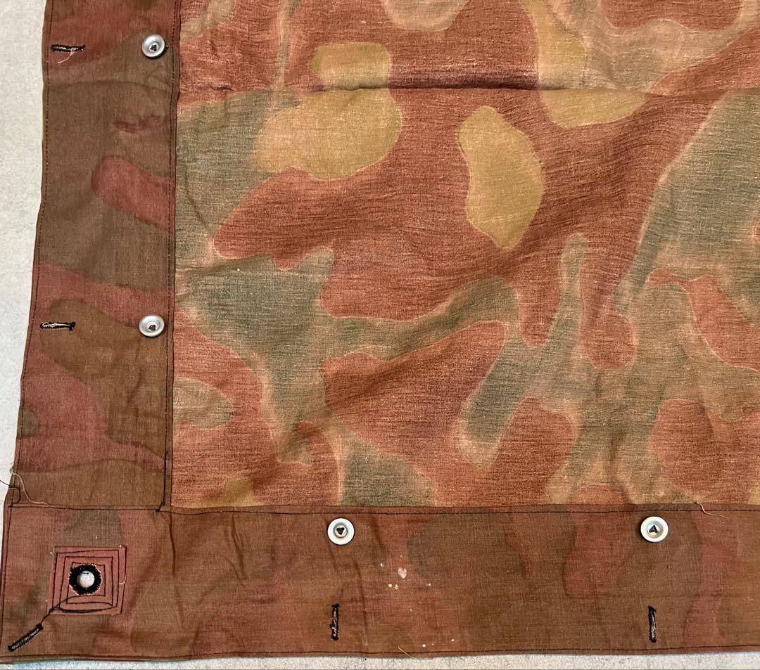 デッドストック 実物 イタリア軍幕 タープ テント サンマルコ迷彩 ソロキャンプ