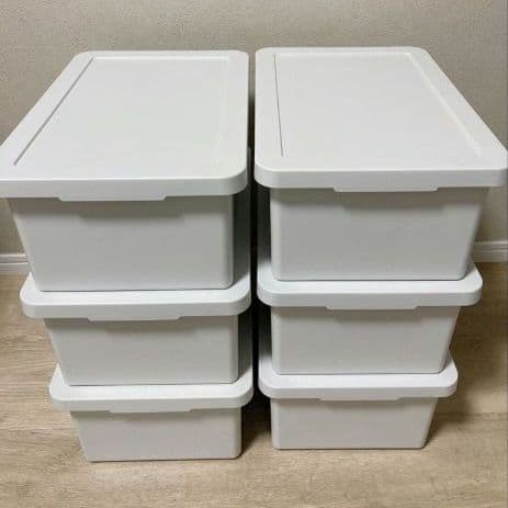 無印良品 ポリプロピレン収納ボックス 中 ホワイトグレー 廃盤 - メルカリ