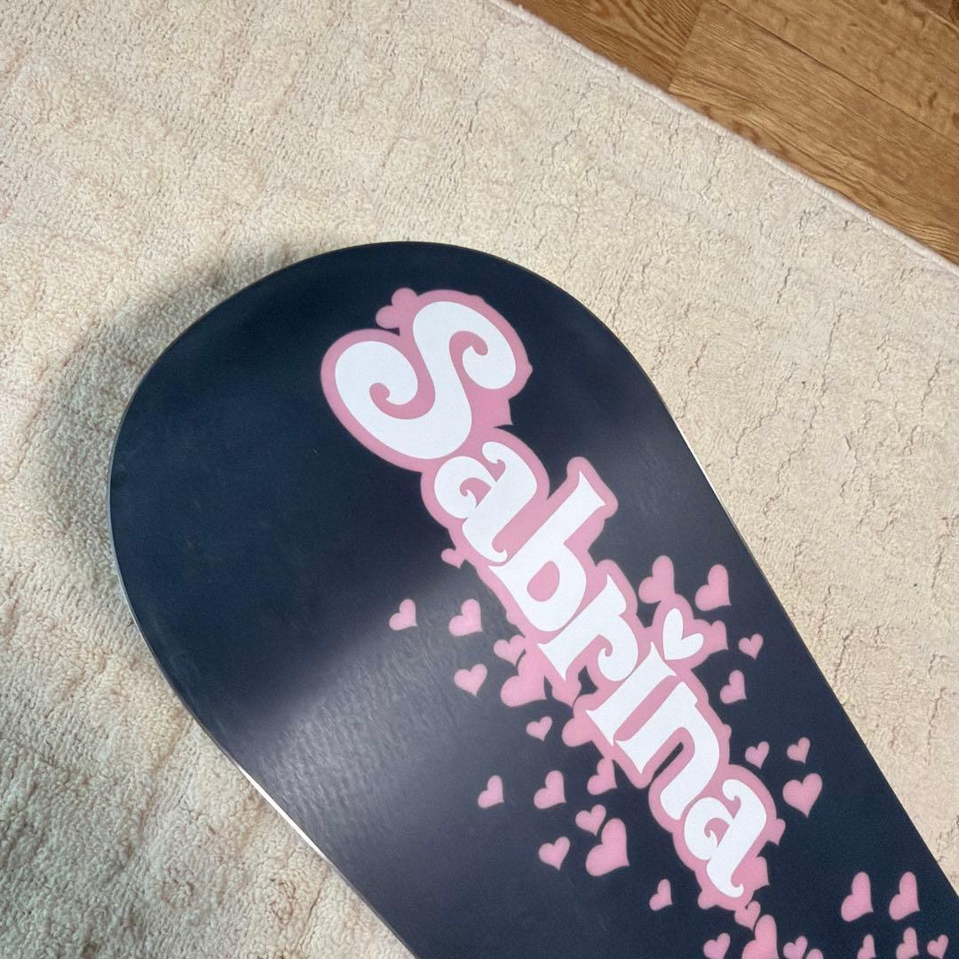 Sabrina スノーボード 144cm HEADビンディング キスマークバッグ