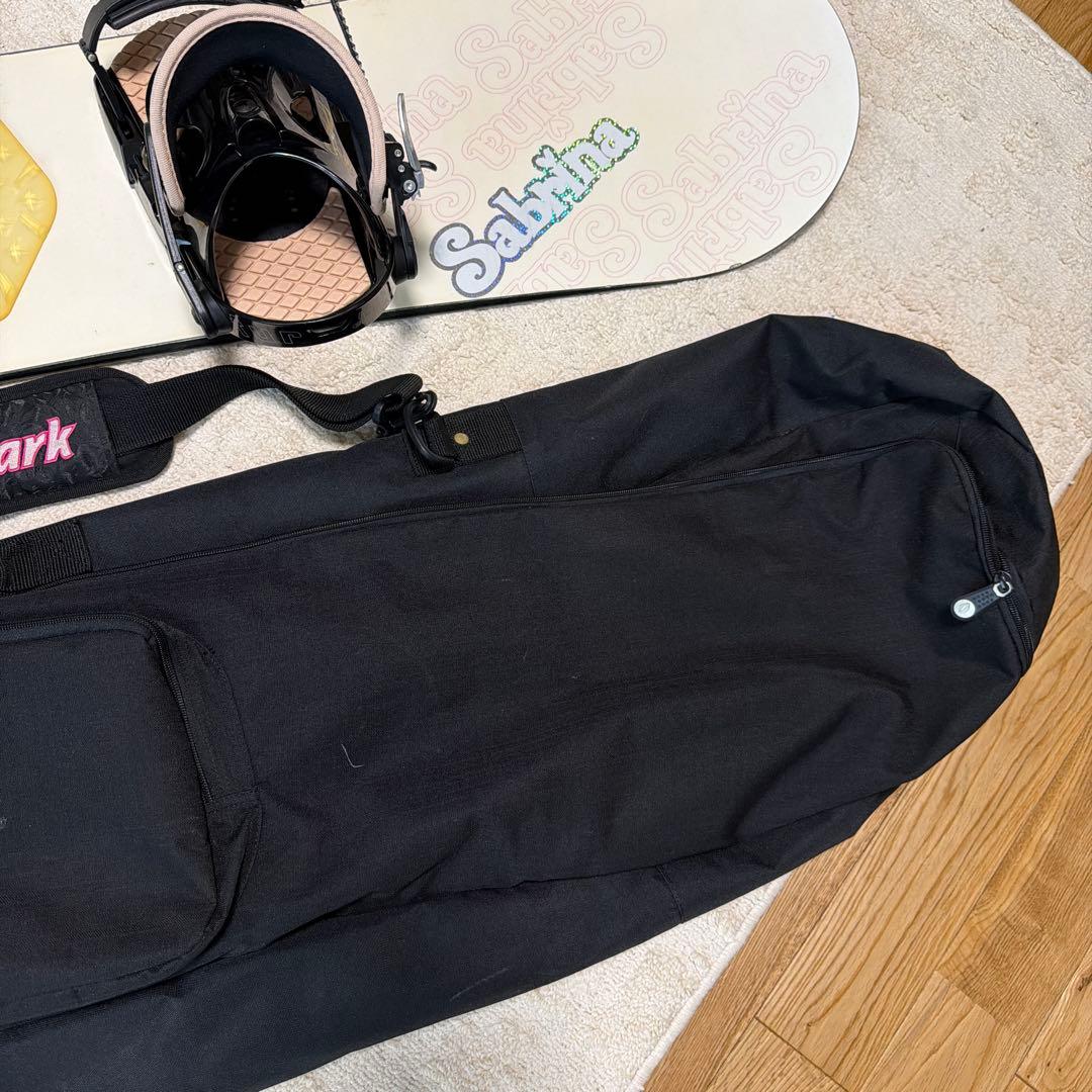 Sabrina スノーボード 144cm HEADビンディング キスマークバッグ