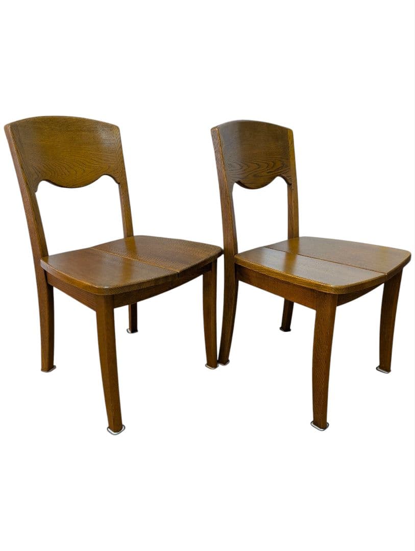 ②浜本工芸 ダイニングチェア ２脚セット DC-20 ヴィンテージ 木製