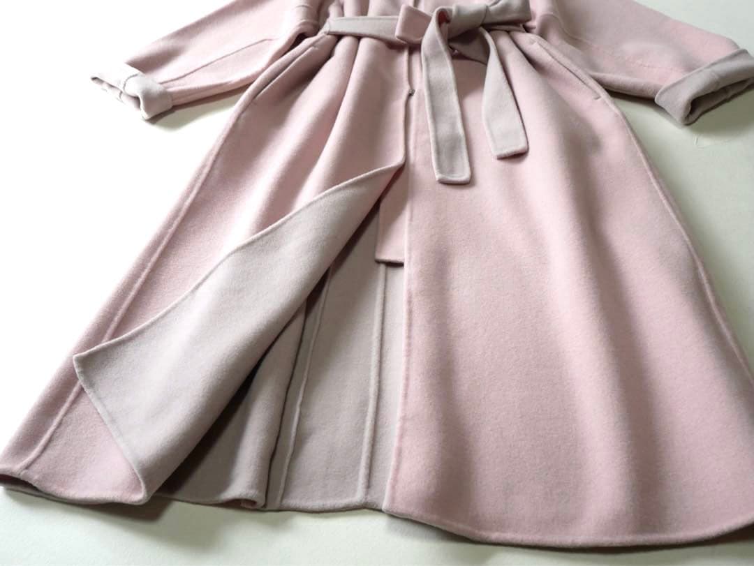 FRAY I.D カシミヤ混BALLIリバーコート ピンク系