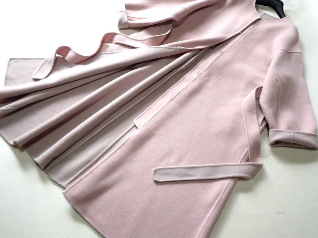 FRAY I.D カシミヤ混BALLIリバーコート ピンク系