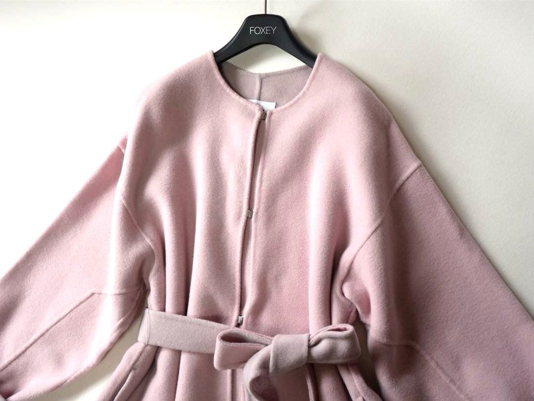 FRAY I.D カシミヤ混BALLIリバーコート ピンク系