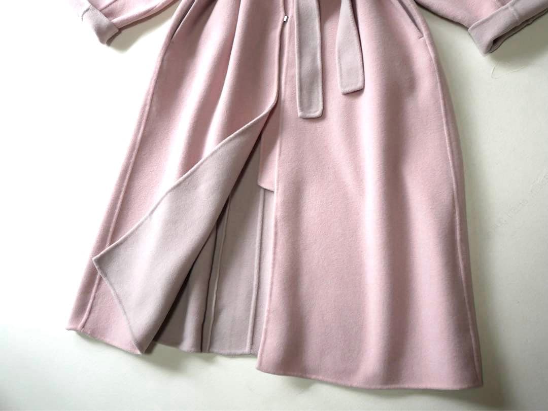 FRAY I.D カシミヤ混BALLIリバーコート ピンク系