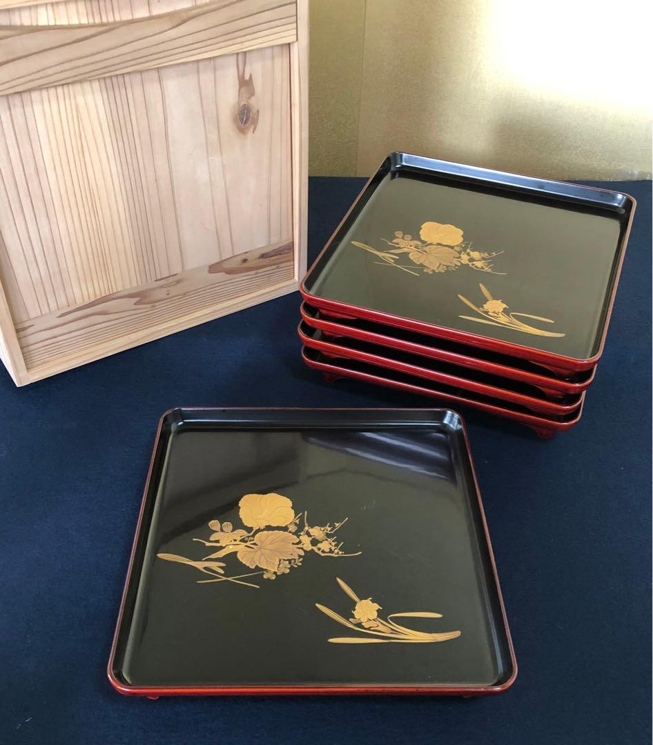 善 輪島塗 西村国保(保証書 箱アリ) 木製 お善 漆芸 漆器 工芸品 漆 蒔絵