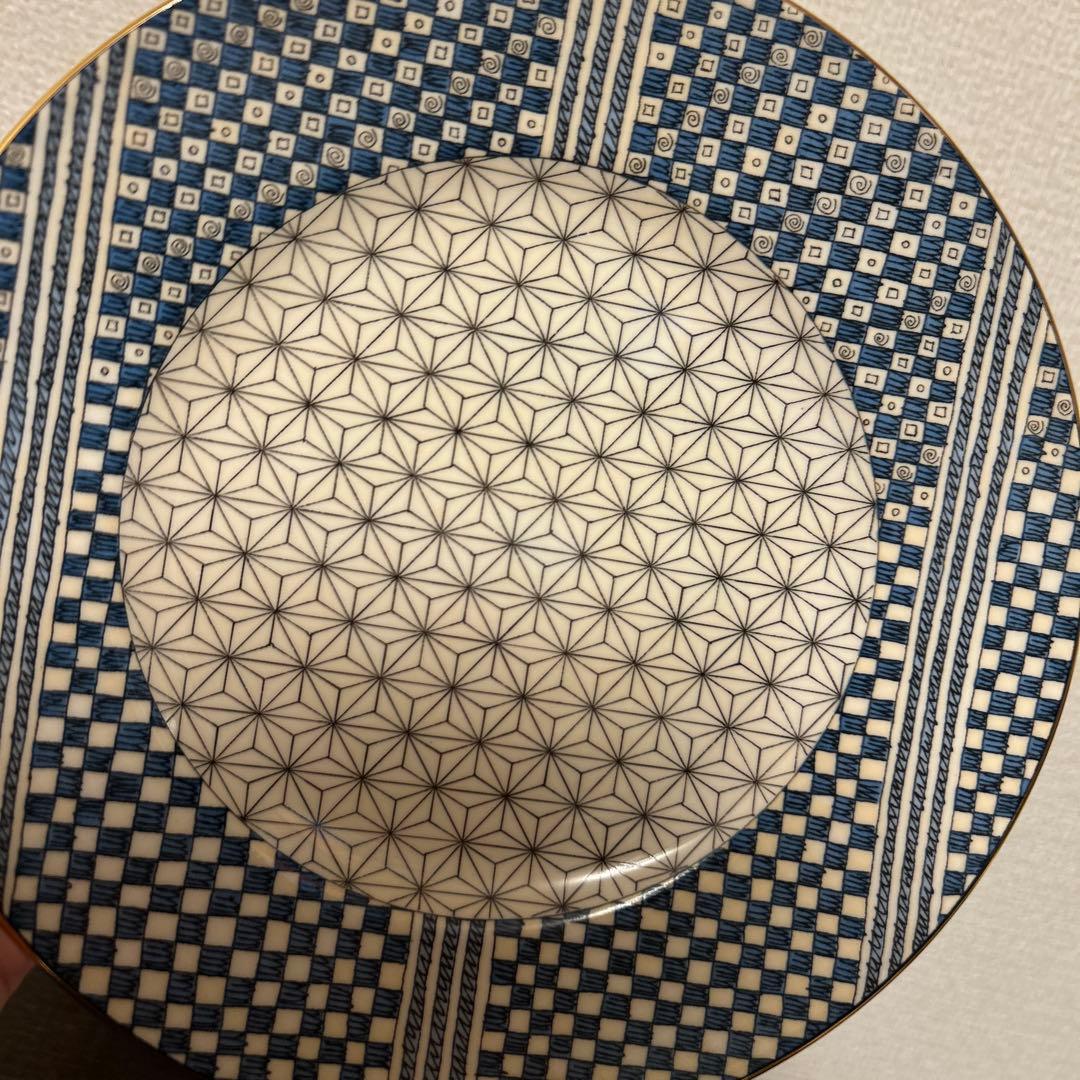 ウェッジウッド　サムライ　デザートプレート　20.5cm