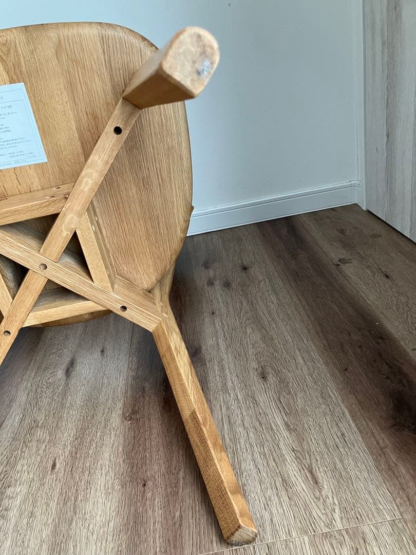 【チンネン様】大川家具　ダイニングチェア1脚　③