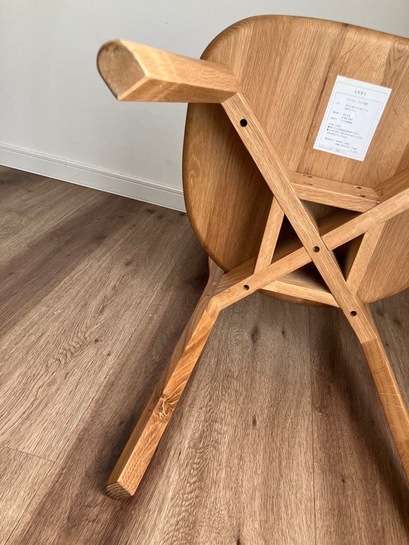 【チンネン様】大川家具　ダイニングチェア1脚　③