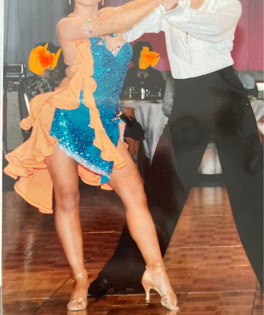 ラテンダンス　社交ダンス　ドレス　チャコット製　競技会