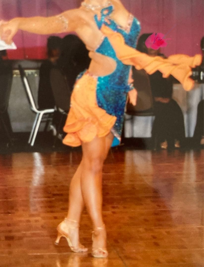 ラテンダンス　社交ダンス　ドレス　チャコット製　競技会