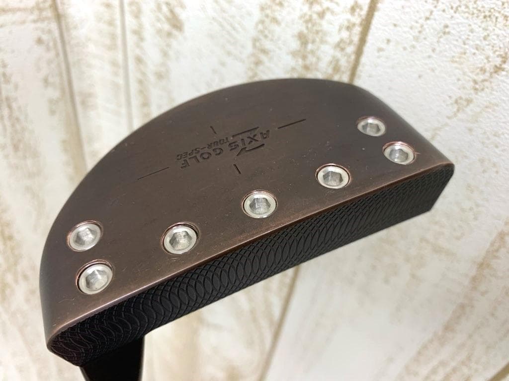 AXIS GOLF PL-01 L字 マレット パター 銅メッキ燻仕上げ